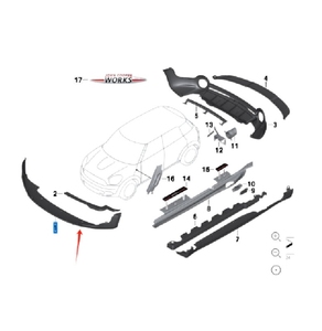 La Placa de guía de barra delantera OEM Primer 51119810623 es adecuada para <span class=keywords><strong>BMW</strong></span> <span class=keywords><strong>Mini</strong></span> One R60 R61 JCW - Product Image 2