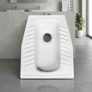 Vistaar Articles sanitaires en céramique aspect brandy de qualité supérieure-Casserole accroupie pour placard à eau de l'Est blanc, tarif abordable avec OEM - Product Image 5