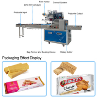 JKMF – petite Machine d'emballage horizontale de Biscuits entièrement automatique, Machine d'emballage de flux de Biscuits
