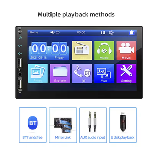 7023D doble DIN coche estéreo radio <span class=keywords><strong>video</strong></span> pantalla táctil completa 2DIN 7 pulgadas coche <span class=keywords><strong>MP5</strong></span> reproductor de DVD Som automotivo - Product Image 3