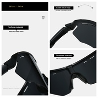 Lunettes de sport ventilées avec verres protecteurs, coupe-vent, pour la course, le baseball, la randonnée, lunettes de soleil, logo personnalisé, vente en gros