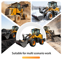 Pala Gommata Mini da 2,5 Tonnellate 4x4 con Certificazione EPA CE Cinese, Adatta per Progetti di Costruzione di Porti, Fattorie e Strade