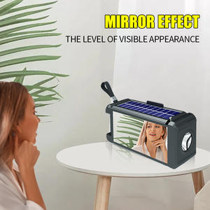 Mirror BT <b>Speaker</b> <b>Outdoor</b> <b>Wireless</b> Solar Energy Gift Card Insertable Multi-functional Audio System Subwoofer Available - Product Image 2