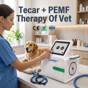 Appareil de thérapie Tecar et PEMF avec écran 8 pouces, homologué CE, pour la récupération corporelle, l'amélioration du sommeil, machine à ondes magnétiques PEMF pour animaux de compagnie - Product Image 1