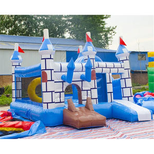 Château gonflable géant en forme de crayon avec toboggan pour fêtes d'enfants et usage commercial, en PVC, capacité 300-500 kg - Product Image 4