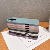 À la mode Mat Magnétique Mobile Téléphone Cas Sacs Plein Antichoc Dur PC Couverture de Téléphone Portable pour IPhone 17 16E 16 Pro Max 15 14 Plus