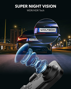 กล้องติดรถยนต์ WOLFBOX G840S 4K 1080P กันน้ำ หน้าจอสัมผัส แบบกระจกมองหลัง เลนส์คู่ พร้อม GPS ไม่มีการ์ด - Product Image 3