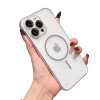 Coques de téléphone magnétiques transparentes vierges en gros pour iPhone 17 – Étui magnétique antichoc en PC transparent