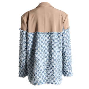 Runwaylover เสื้อ2023ลายตารางสำหรับผู้หญิงเสื้อโค้ทสไตล์ยาวสำหรับ2028 - Product Image 2