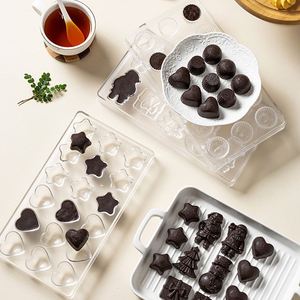 Professional <b>Polycarbonate</b> Chocolate Mold 3D Hard <b>Plastic</b> Candy Tray DIY Bakeware Tool for Homemade Pralines Bonbons Sweets - Product Image 4