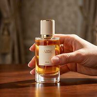 Flacon de parfum cylindrique transparent de haute qualité 2026, 30ml 50ml 100ml, vide, avec bouchon blanc