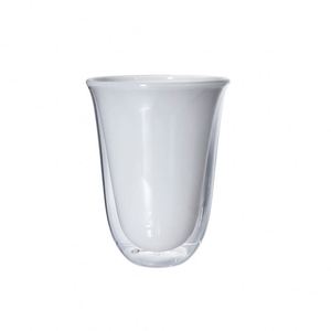 Tasse en verre borosilicate double paroi, résistante aux hautes températures, isolante, en forme d'œuf, sans poignée ni couvercle, pour jus, café, eau - Product Image 4
