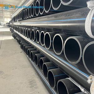 HDPE PE100 <span class=keywords><strong>tuyau</strong></span> d'alimentation en eau en polyéthylène haute densité haute pression taille personnalisée <span class=keywords><strong>20</strong></span>-1200mm diamètre PN6-PN16 noir - Product Image 2