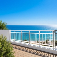 Modernes Design Aluminium Balustraden Handläufe für Villa Treppen balkon & Balkon geländer Stahl Treppen geländer Design