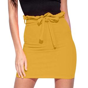 Falda de tubo elástica de cintura elástica para oficina para mujer, con estampados hermosos, cintura elástica - Product Image 1