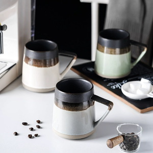 Modern Nordic Retro Custom Logo Porcelain Dishwasher & Microwave Safe <b>Reusable</b> Coffee <b>Mug</b> Business Gifts Home Afternoon Tea - Product Image 1