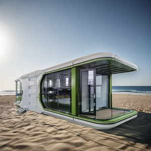 38 metros cuadrados de alta calidad Resort Hotel precio competitivo barato prefabricado moderno al aire libre Oficina sala de exposición espacio cápsula casa - Product Image 1