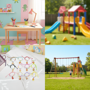 Braccialetto Kapibala con perline colorate, braccialetto con ciondoli per bambine, accessorio di bigiotteria alla moda - Product Image 3