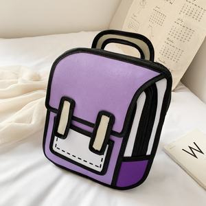 Wasserdichter Schul rucksack Kinder <span class=keywords><strong>2D</strong></span> Cartoon Schult asche - Product Image 3