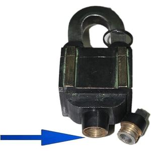 Antique Brass Fully Functional Door <b>Padlock</b> with 6 Black Keys Unique Collectible Handmade Locks Combination Style Security - Product Image 3