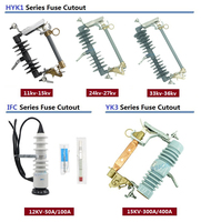 Fusibles de coupure OEM ODM 100A 200A 11KV 12KV - 15KV 20KV 24KV 33KV 36KV en composite et porcelaine