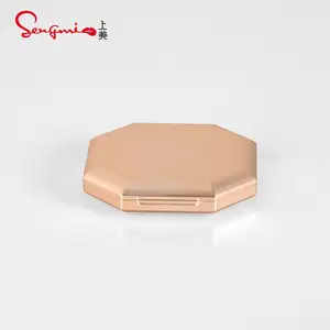 Embalaje cosmético octogonal personalizado, caja de sombra de ojos, caja de polvo de base vacía con tanque interno diferente