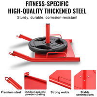 Sled Gym Ringan dan Kompak dengan Hambatan Awal Rendah, Sled Gym Kebugaran untuk Wanita dan Pemula Latihan Dorong Tarik