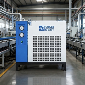 50 AC- 37 KW refrigerante aria essiccatore/liofilizzatore ad alta temperatura aria essiccatore utilizzato in combinazione con un compressore d'aria 37kW - Product Image 3