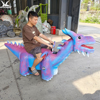 Dragon mécanique animatronique violet 2025, fabricant de manèges pour animaux d'amusement pour les parcs de loisirs pour enfants