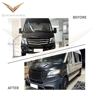 Kit carrosserie complet New Look avec phares compatibles Sprinter W906 2006-2018, ensemble de conversion de calandre et phares avant - Product Image 3