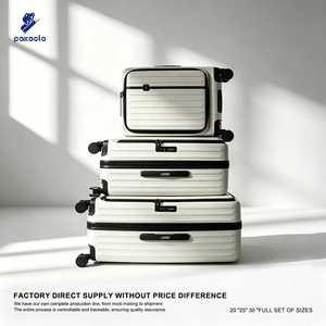 Ensemble de bagages rigides extensibles 3 pièces à ouverture frontale pour affaires avec roulettes pivotantes à amortissement par ressort - Product Image 1
