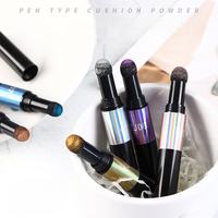 Stylo à paillettes pour ongles à effet miroir, doré et argenté, avec applicateur éponge pour nail art et manucure