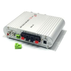 เครื่องขยายเสียงรถยนต์ดิจิตอล <span class=keywords><strong>LP</strong></span>-<span class=keywords><strong>838</strong></span> MINI Hi-Fi 2.1CH พร้อมซับวูฟเฟอร์ดิจิตอล สเตอริโอ เบส  เครื่องเล่นเสียง  พร้อมสายไฟ 12V3A และสายสัญญาณเสียง - Product Image 4