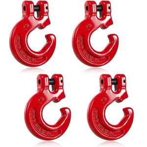 Crochet forestier en acier allié G80, crochet à glissière rouge en métal pour bois, crochet <span class=keywords><strong>de</strong></span> choker pour chaîne <span class=keywords><strong>de</strong></span> 5/16 pouces - Product Image 1