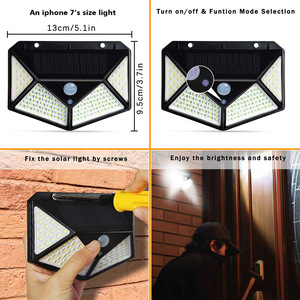 Las Mejores Luces Decorativas Solares para Pared Exterior con 114 LED, Impermeables, con Iluminación Superior e Inferior, Modelo WADE-JS026, Las Mejores Luces Solares para Pared WA - Product Image 6