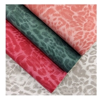 Cuir synthétique PU effet léopard nacré de 0,9 mm d'épaisseur pour canapé, siège de voiture, coussin, chaussures, tissu