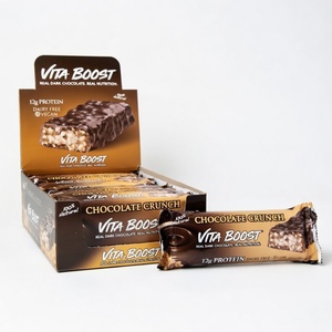 Sachets d'emballage à soufflet avec soudure dorsale, personnalisés, pour chocolat, céréales, barres protéinées, barres énergétiques, snacks - Product Image 1