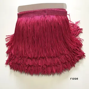 Borla <span class=keywords><strong>de</strong></span> encaje <span class=keywords><strong>de</strong></span> poliéster, accesorios <span class=keywords><strong>de</strong></span> costura, Danza Latina, danza del vientre, Chainette, adornos, flecos - Product Image 1