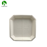 Série de barquettes Harvest-SY 3.5CB, biodégradables, micro-ondables, recyclables, jetables, pliables, en papier kraft, pour usage alimentaire