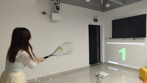Produits de divertissement sportif de tennis en salle, jeu de tennis interactif, réalité virtuelle, réponse rapide et <span class=keywords><strong>efficace</strong></span>, caméra 180 images par seconde - Product Image 3