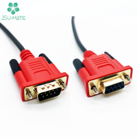 Cable D-sub Personalizado DB9 a DB9 RS232 Serial de 9 Pines Macho Hembra Dorado RS232 Cable Serial de 9 Pines