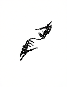 T-shirt unisex con motivo a mano di teschio, in cotone stampato, manica corta, girocollo, vestibilità casual, lunghezza normale, lavabile in lavatrice, taglie S-XXXXL - Product Image 1