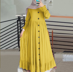 Abito Islamico da Preghiera per Donne Musulmane Arabe, Vestito Lungo alla Moda con Stile Abaya e Hijab, Prodotto da HANO - Product Image 3
