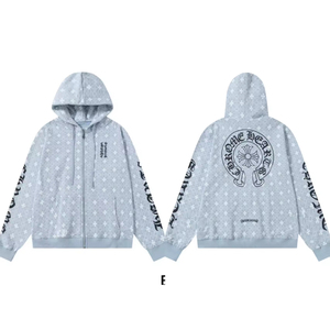 <span class=keywords><strong>Felpa</strong></span> <span class=keywords><strong>con</strong></span> cappuccio in maglia Chrome for Casual Heart <span class=keywords><strong>con</strong></span> cerniera, 100% cotone, tinta unita, stampa digitale, vestibilità regolare per la stagione invernale - Product Image 3