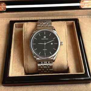 Reloj de Pulsera de Cuarzo para Hombre Pablo Raez, 30m Resistente al Agua, Económico, Moderno, Casual, Minimalista, de Acero Inoxidable, Analógico, para Negocios - Product Image 5