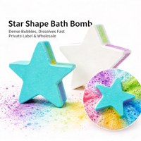 Bombes de bain effervescentes colorées en forme de nuage arc-en-ciel, au sel de mer gris biologique, parfum lait et huiles essentielles, pour enfants