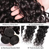 Extensiones de Cabello Virgen Chino Remy 100% Pre-Adheridas de 15A, Doble Trama, Sin Procesar, Tejido Rápido, Color Natural Húmedo para Mujer