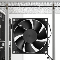 Ventilateur Ultra Silencieux 8020 PBT Certifié CE/RoHS 80x80x20mm à Roulement à Manchon/Bille, Moteur DC Sans Balais à Flux Axial pour Boîtier PC et Refroidisseur CPU