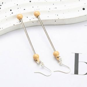 Handmade Beaded Earrings for Women Long <b>Drop</b> Design Lightweight Luxury Custom Jewelry Gift - Product Image 3