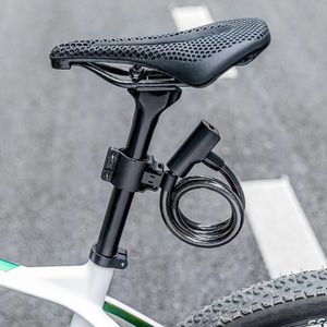 साइकिल एक्सेसरीज नकली साइकिल केबल लॉक सेल्फ कोलिंग टॉप क्वालिटी मल्टी फंक्शन केबल लॉक - Product Image 5